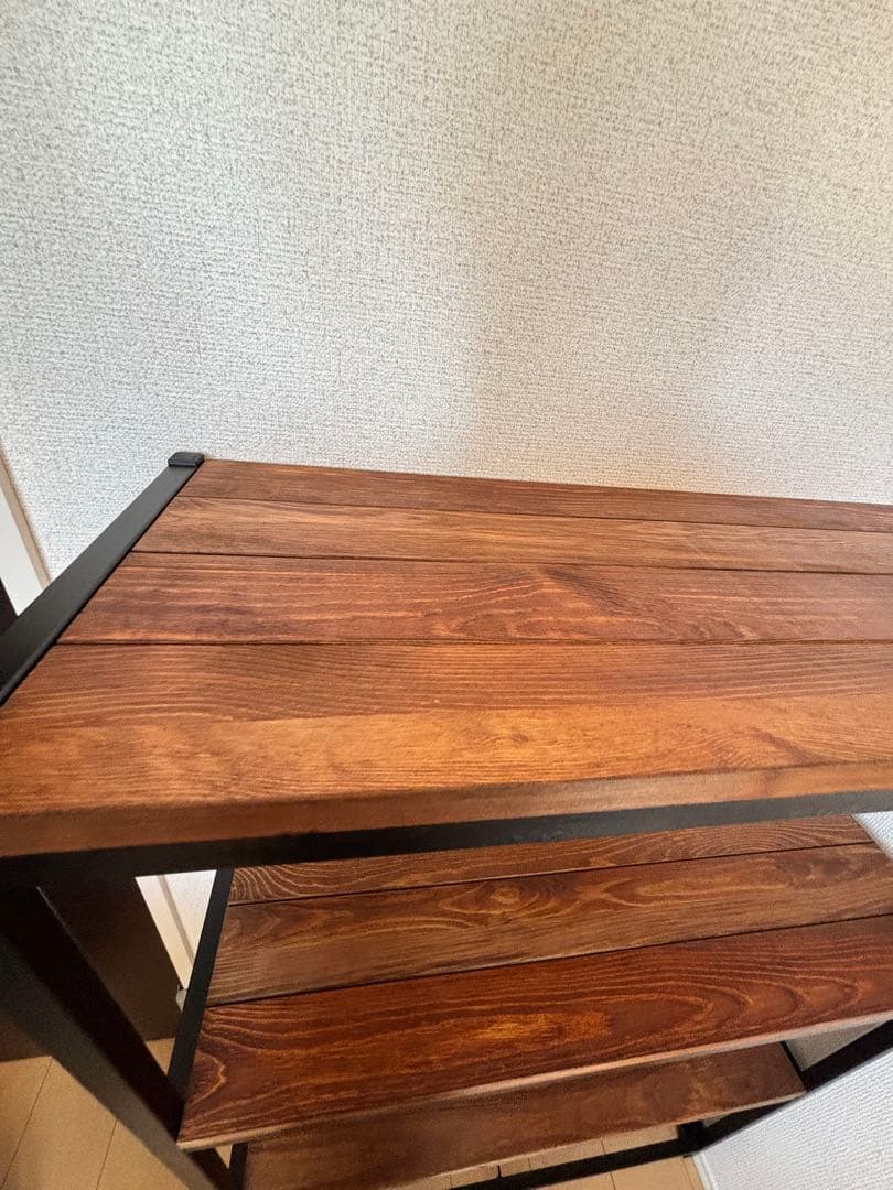 組立済　収納棚 木製　オープンラック 4段シェルフ TABAS ラック　ヴィン