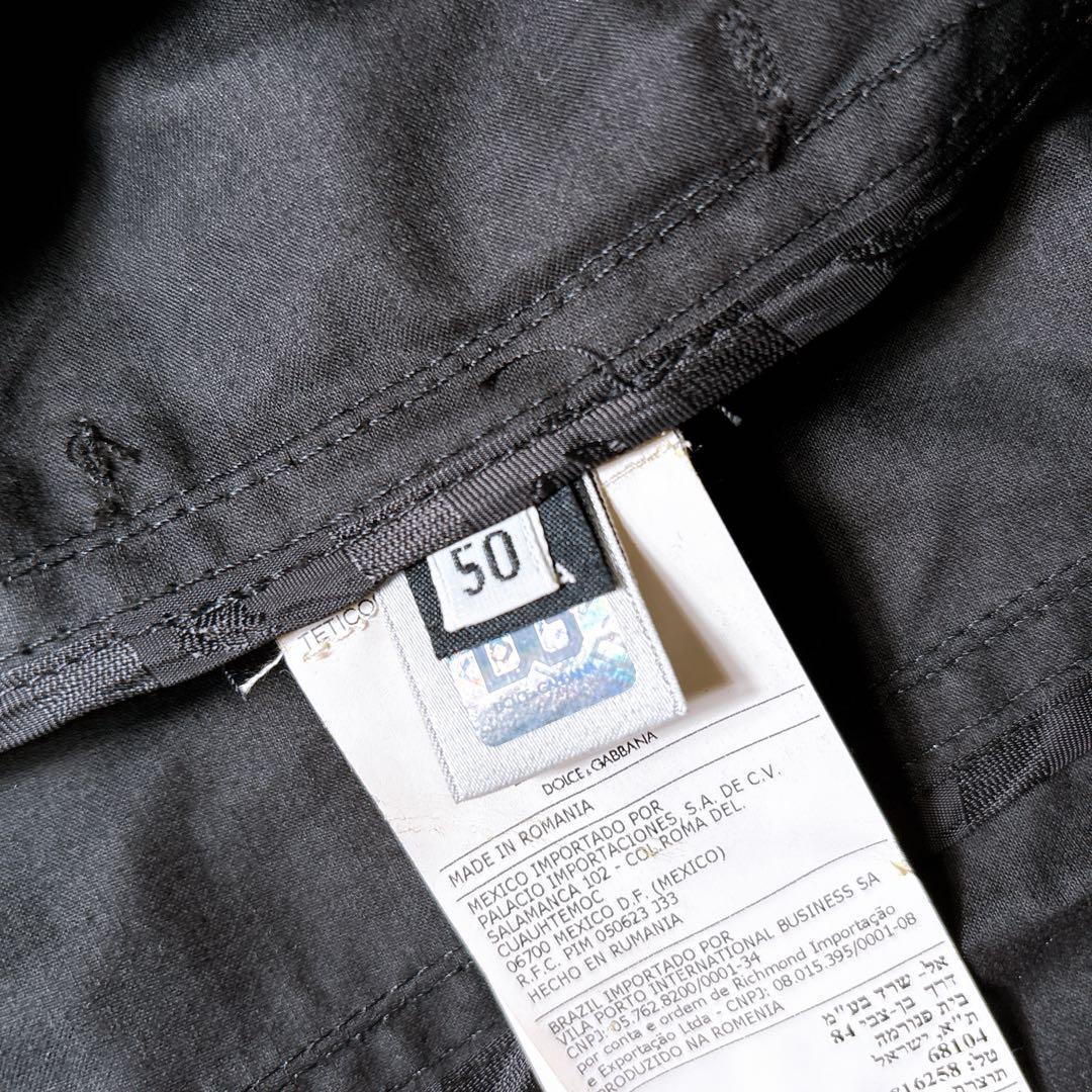 【サイズ50☆大きめ】ドルチェ&ガッバーナ　トレンチコート　黒　ビジネス