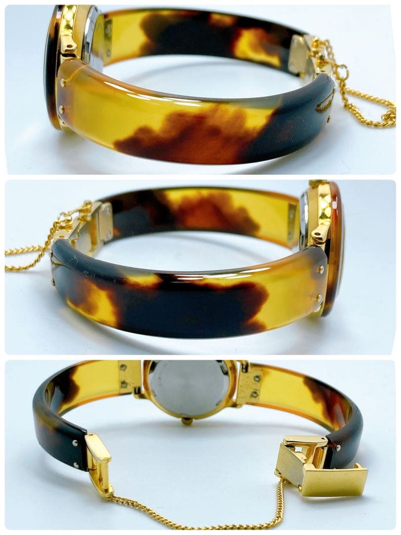 561 本べっ甲　BEKKO 鼈甲　ブレス　バングルウォッチ　腕時計　希少