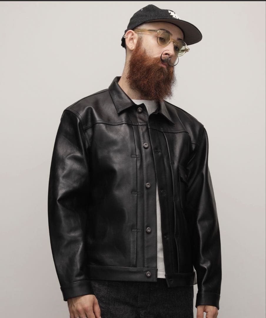 【美品】Schott LEATHER 1st TRACKER JACKET