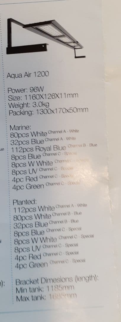 K*y様 LEDライト ミクモル MICMOL AQUA Air 1200 中古