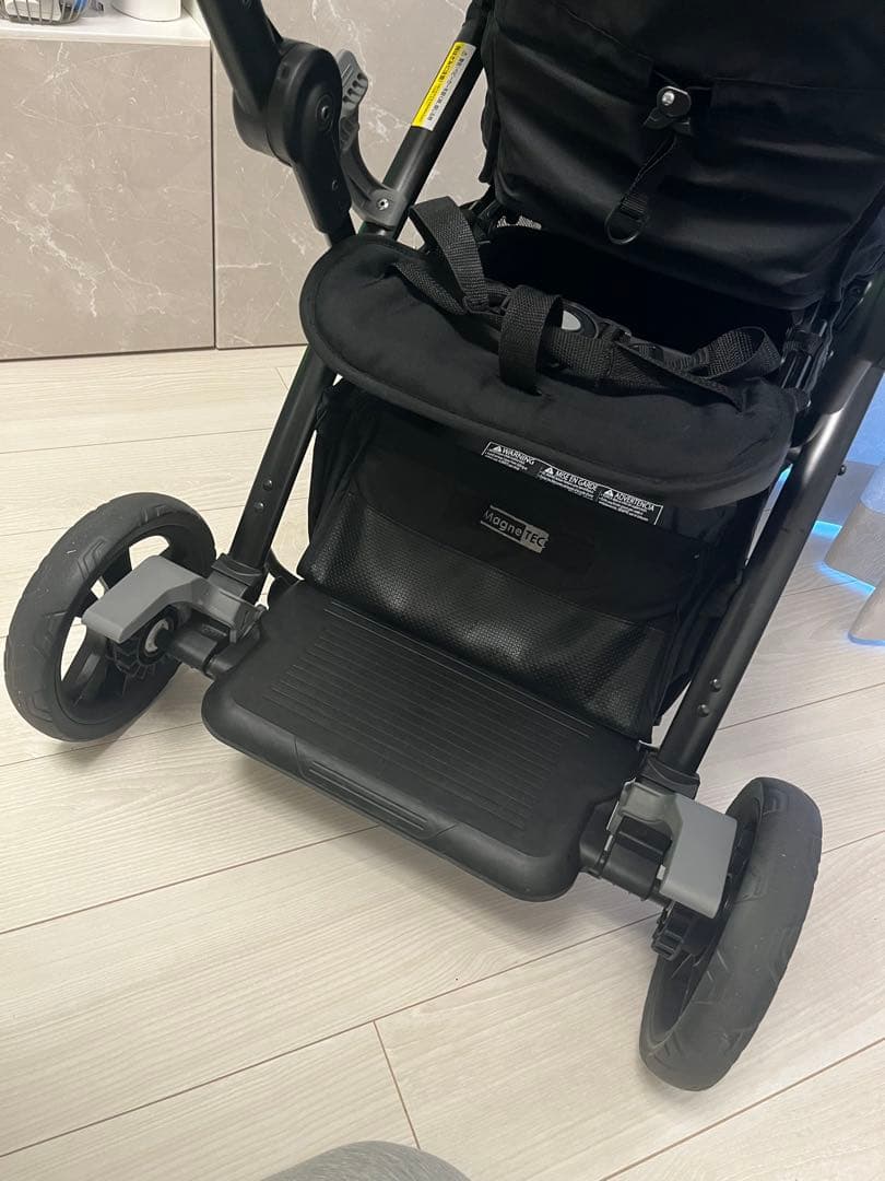 ★毎回消毒清掃★二人乗りベビーカーシット&スタンド スマートライドムーンダスト
