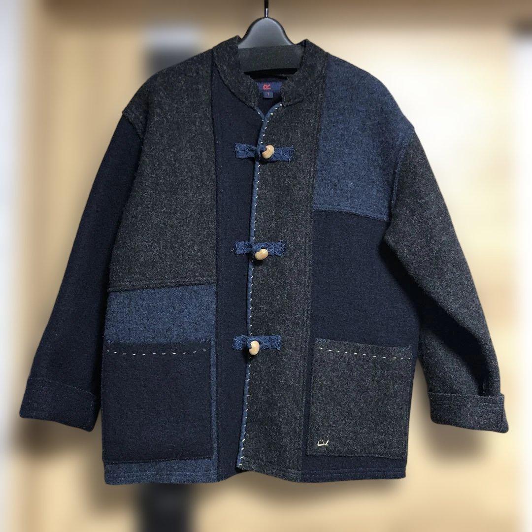 45rpmパッチワークダッフルコート サイズ1 ネイビー系
