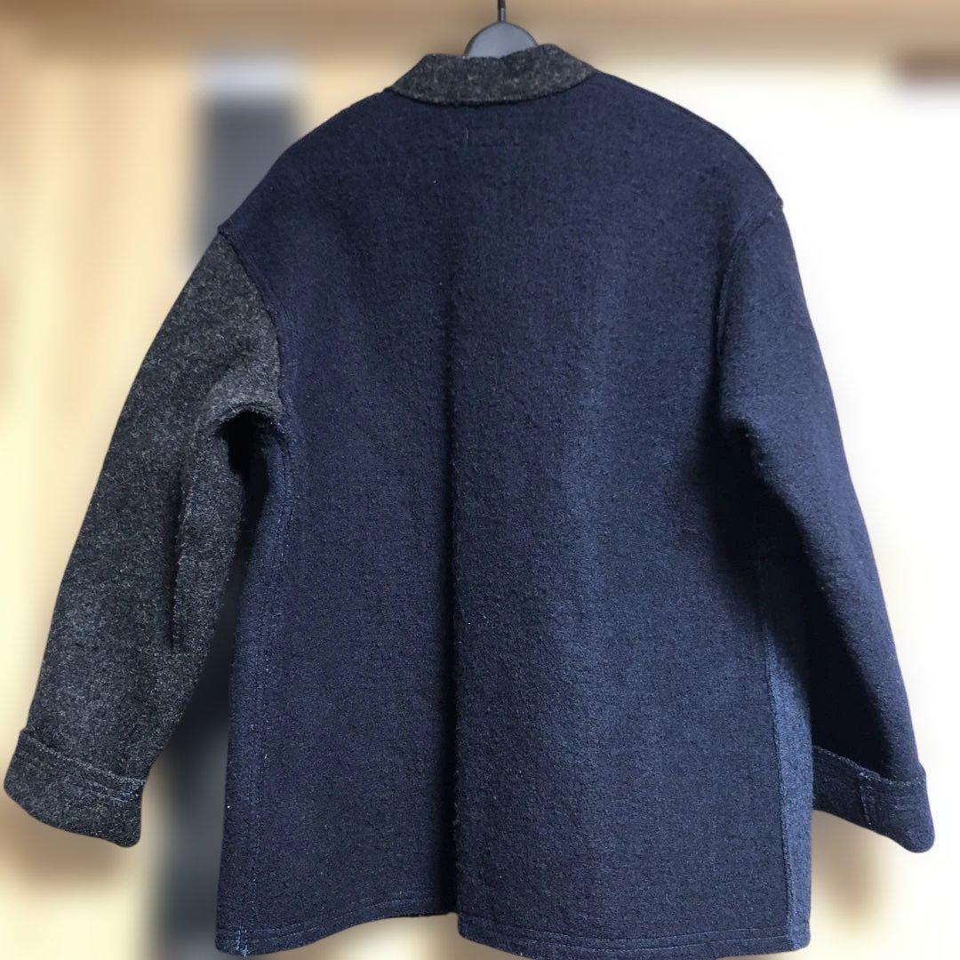 45rpmパッチワークダッフルコート サイズ1 ネイビー系