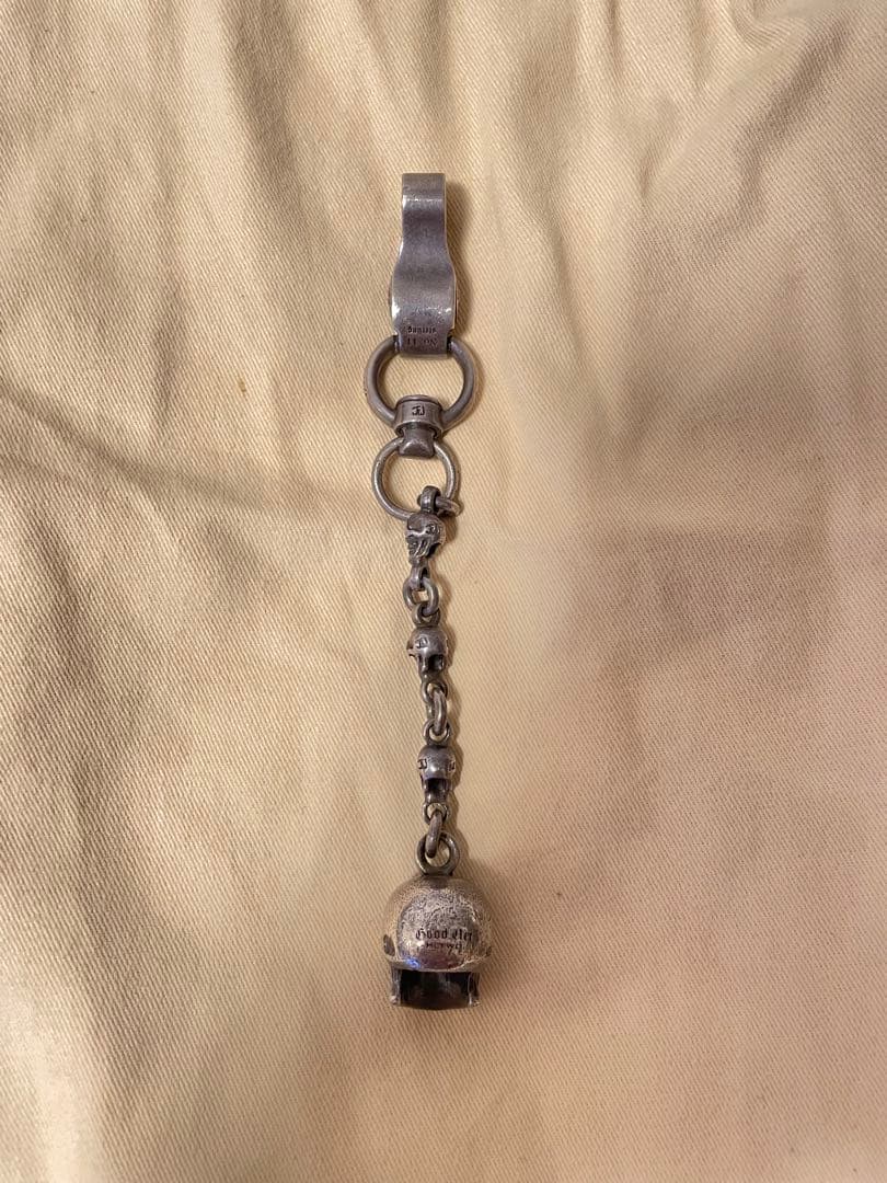 Good art hlywd スカルキーリング　クリップチェーン　925