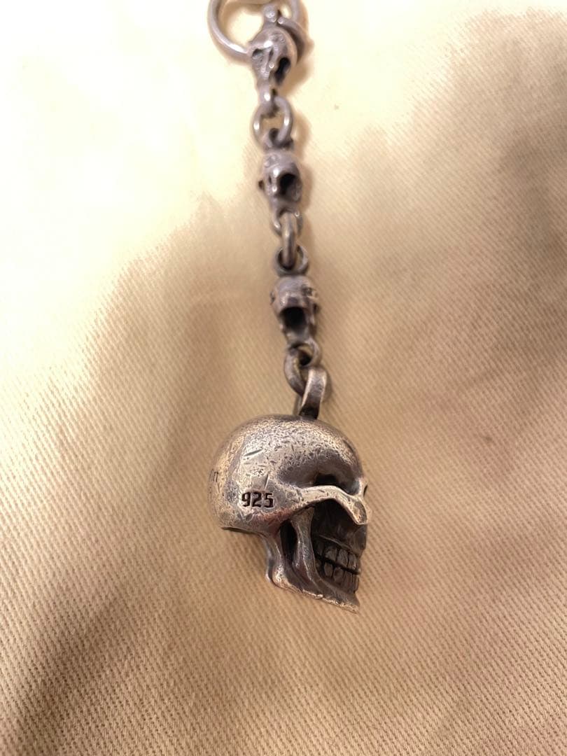 Good art hlywd スカルキーリング　クリップチェーン　925