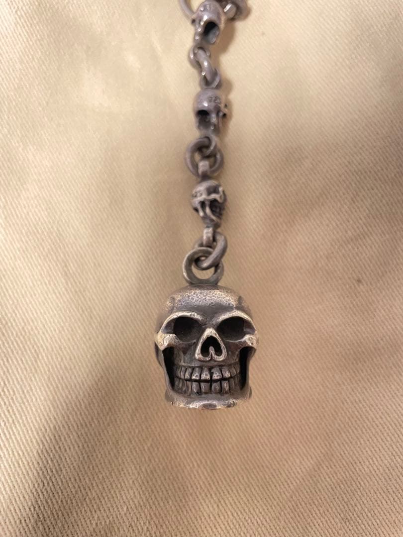 Good art hlywd スカルキーリング　クリップチェーン　925