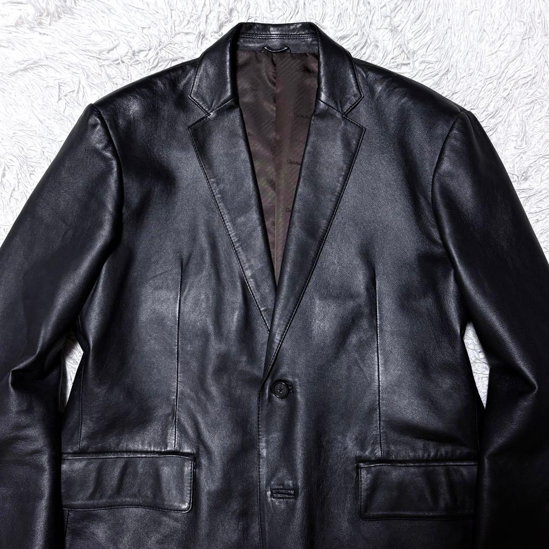 ミッシェル✨クリスチャンモード　羊革レザーテーラードジャケット