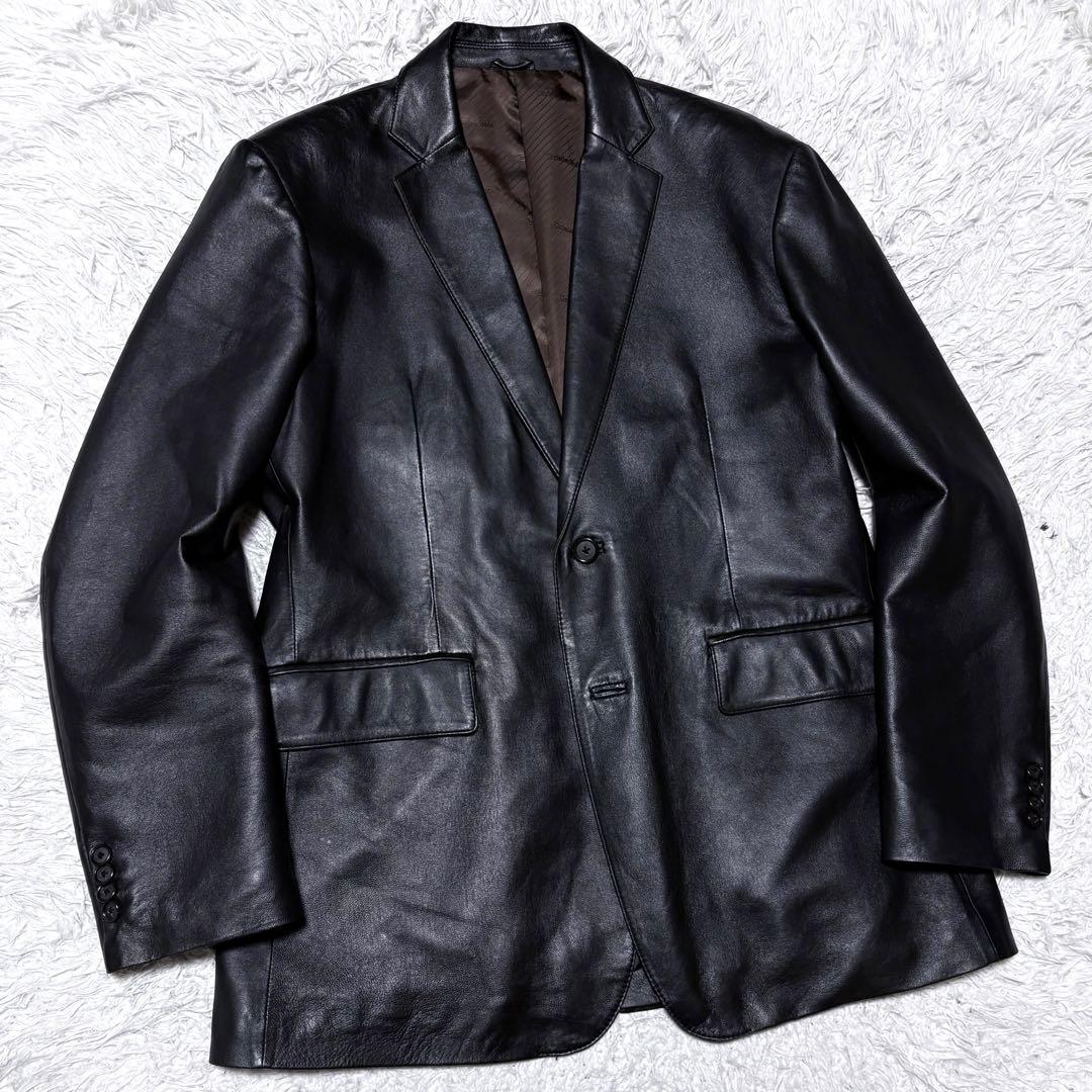 ミッシェル✨クリスチャンモード　羊革レザーテーラードジャケット