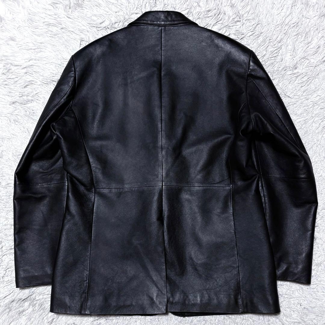 ミッシェル✨クリスチャンモード　羊革レザーテーラードジャケット