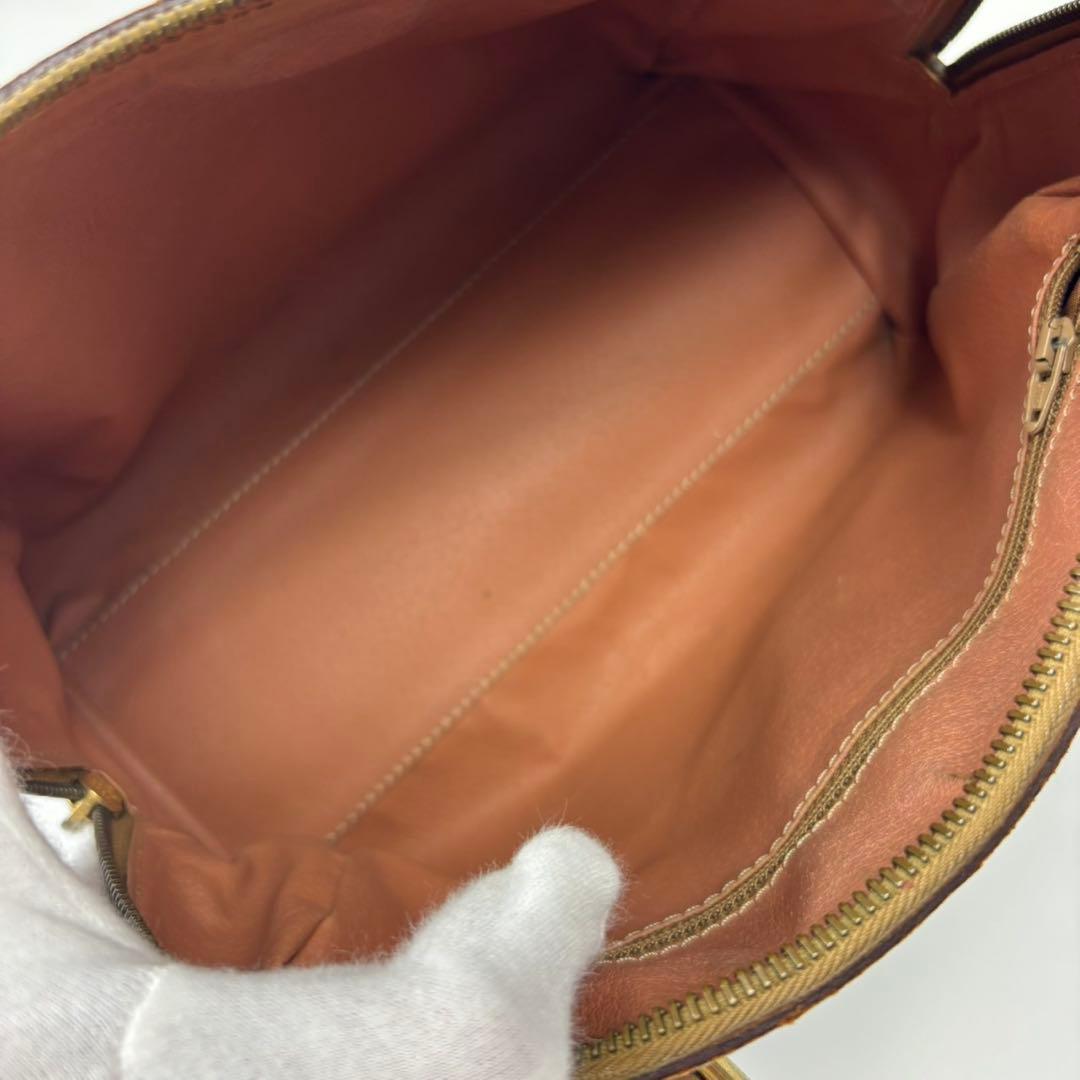 セリーヌ マカダム柄 ハンドバッグ ミニボストンバッグ PVC レザー 2way