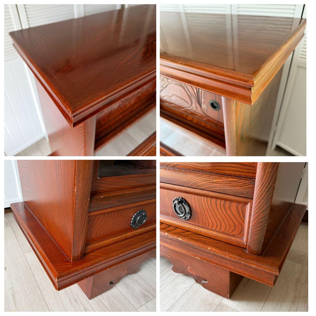 欅材 レトロ茶箪笥 水箪笥 古家具 昭和 アンティーク 収納棚