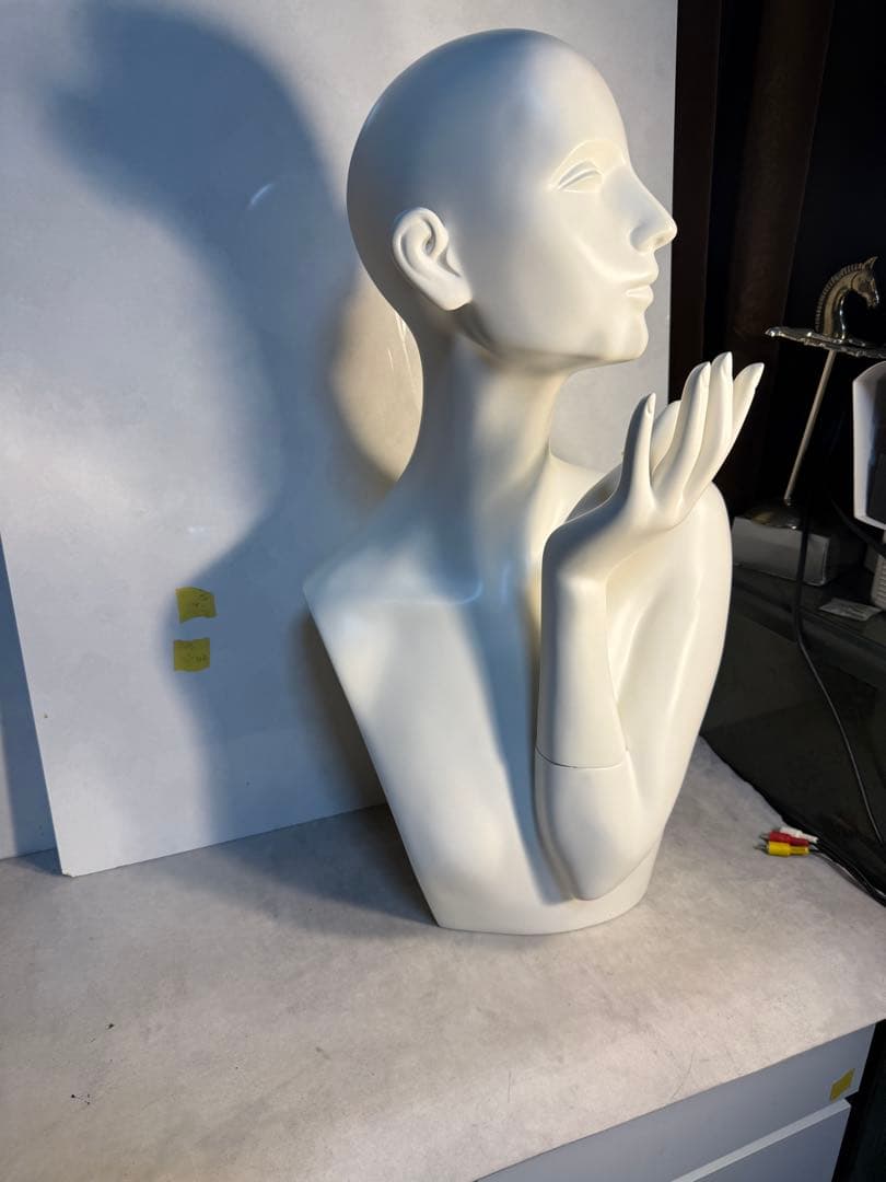 業務用 FRP製 レディース 上半身マネキン トルソー 白