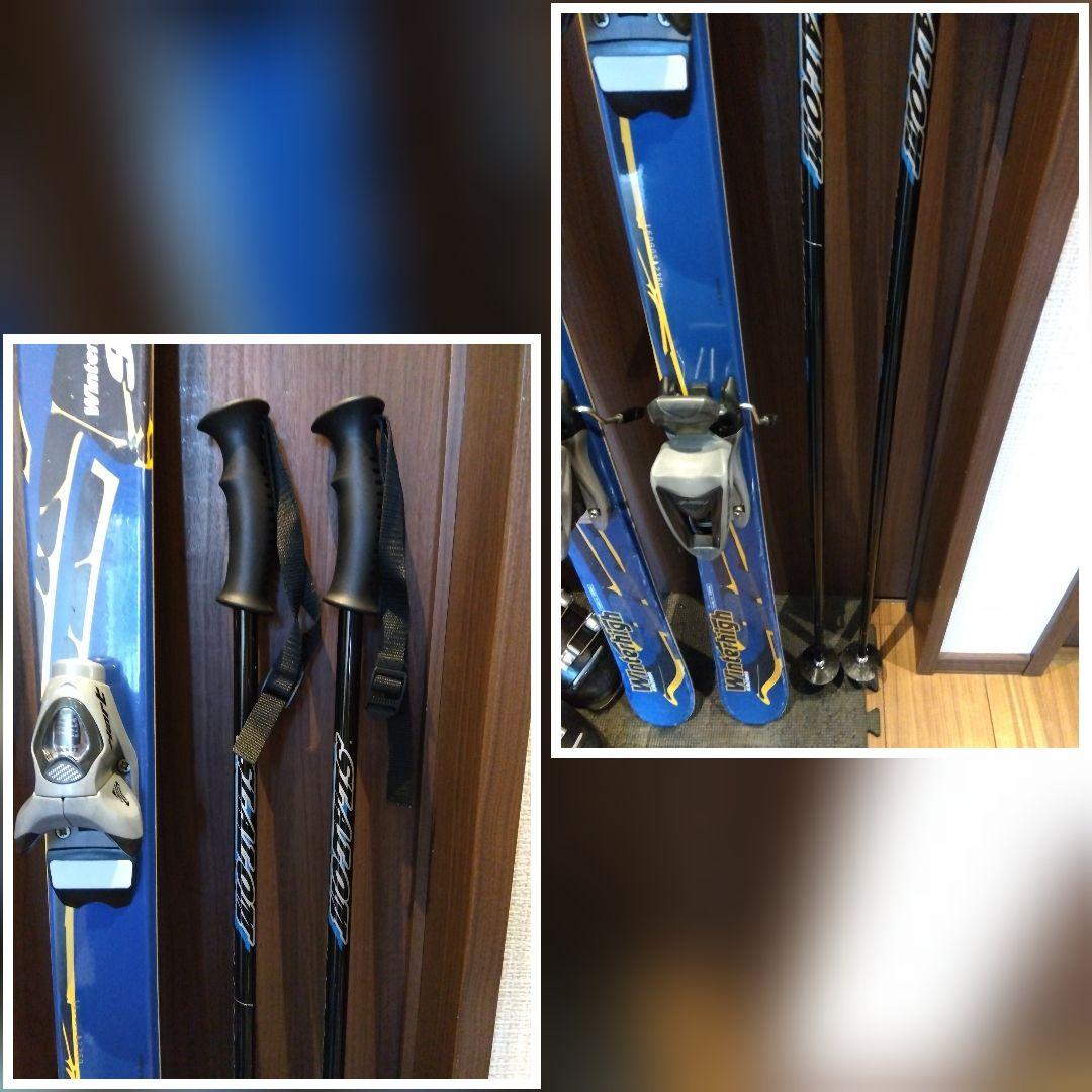 お買い得品‼️KAZAMA/学生・男女兼用/スキーセット/メンテ・WAX済み✔