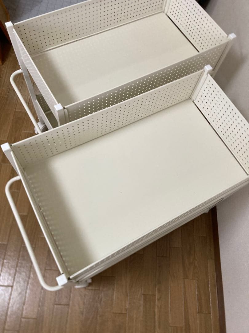 山善 YAMAZEN 頑丈 収納ラック キャスター付き 2個組