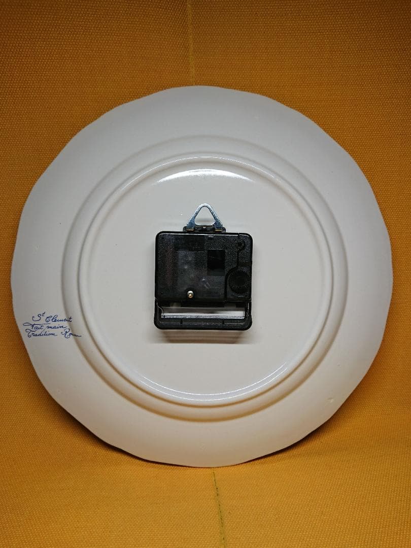 【美品】壁掛時計　陶器　ヨーロッパ　置物　インテリア　工芸品　美術品　A3396