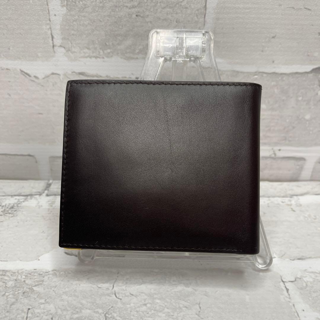 (未使用品)大人気、ダンヒル、折財布、オールレザー、人気色、茶、金ロゴ、高級感