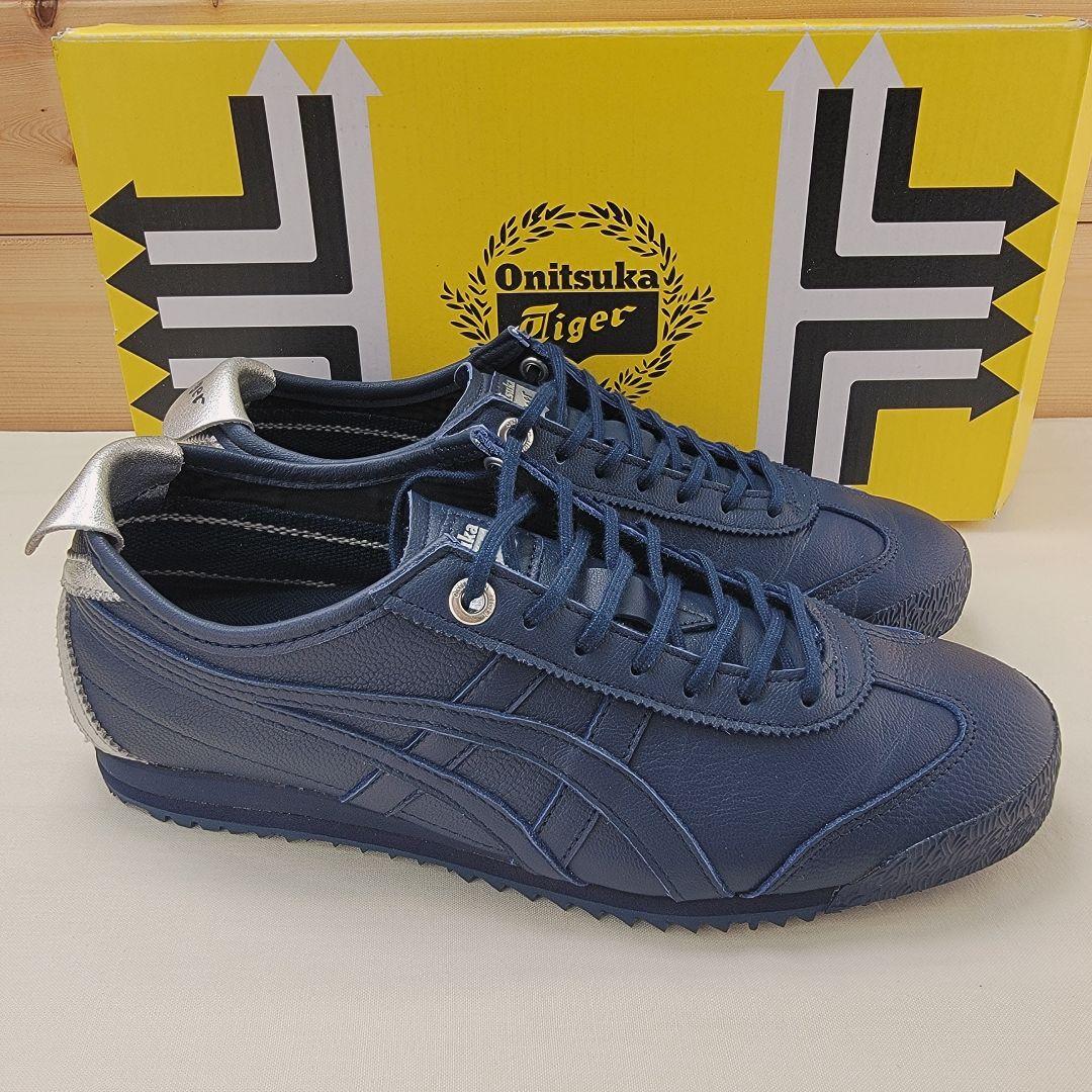 オニツカタイガー メキシコ66 SD ネイビー/シルバー 23cm