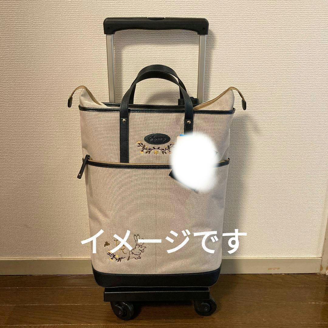 スワニー　ピーターラビット刺繍付きキャリーケース