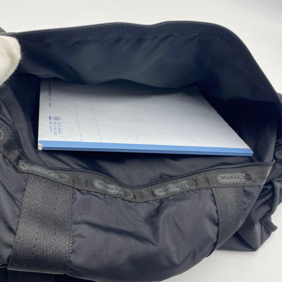 【超美品】レスポートサック　ボストンバッグ　ショルダー　シンプル　大容量　黒