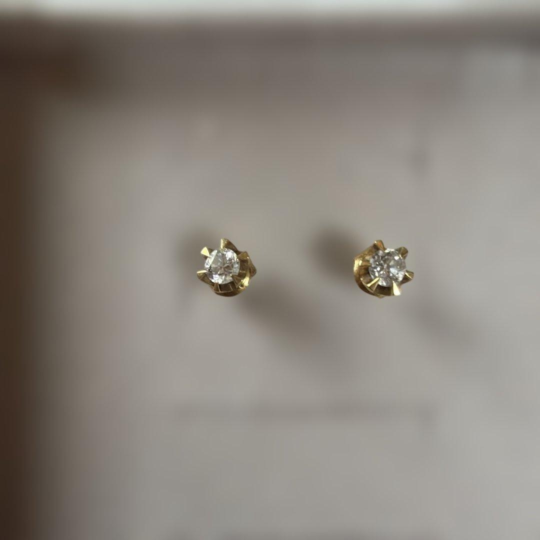 K18 ダイヤピアス