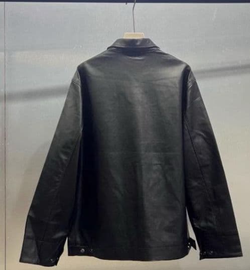 Carhartt WIP DETROIT ブラックレザージャケット 早い者勝ち