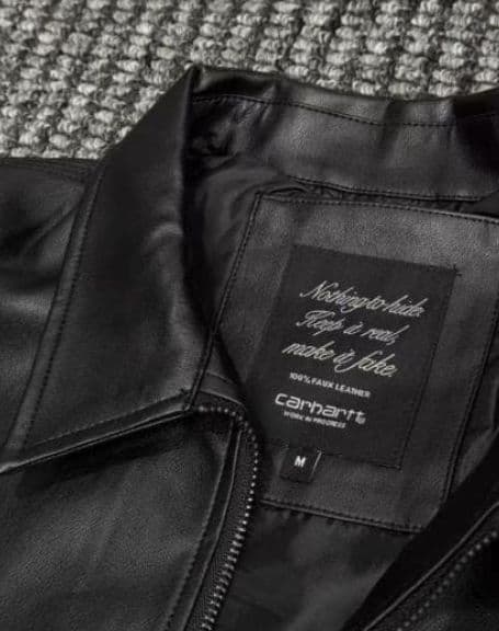 Carhartt WIP DETROIT ブラックレザージャケット 早い者勝ち