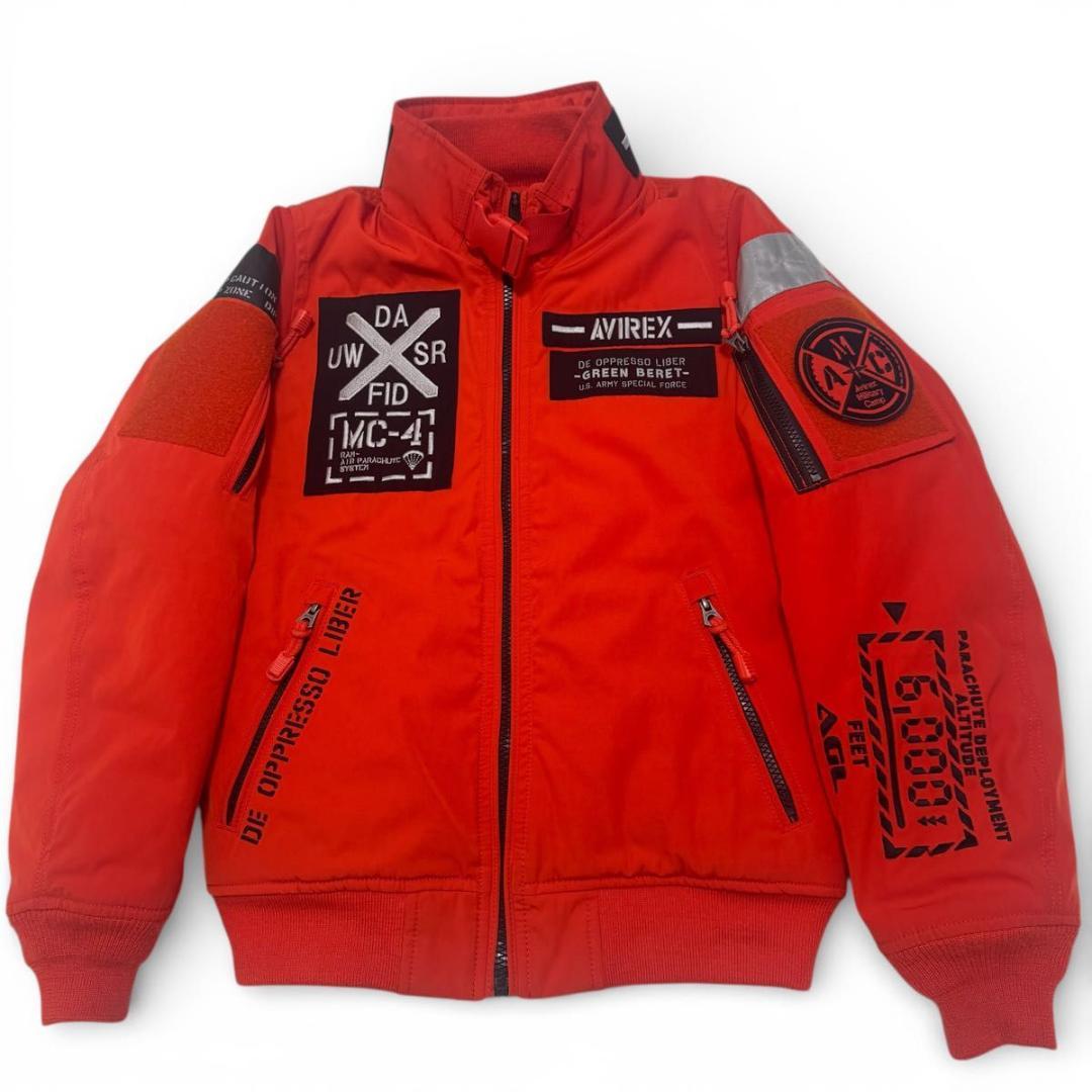 ✨極美品✨AVIREX　MOD　HALO　MA-1　フライトジャケット　オレンジ