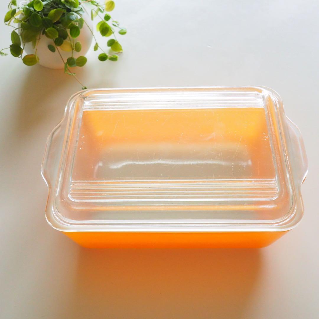 【再値下げ】【ヴィンテージ】オールドパイレックス　レフリジレーター3点セット