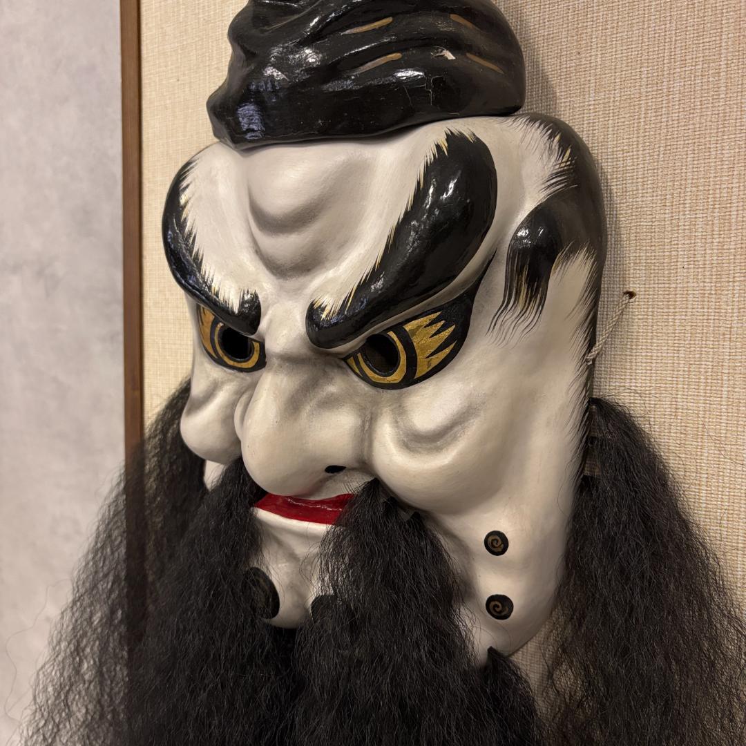 関羽将軍 張り子面 ― 厄除け守護の縁起飾り
