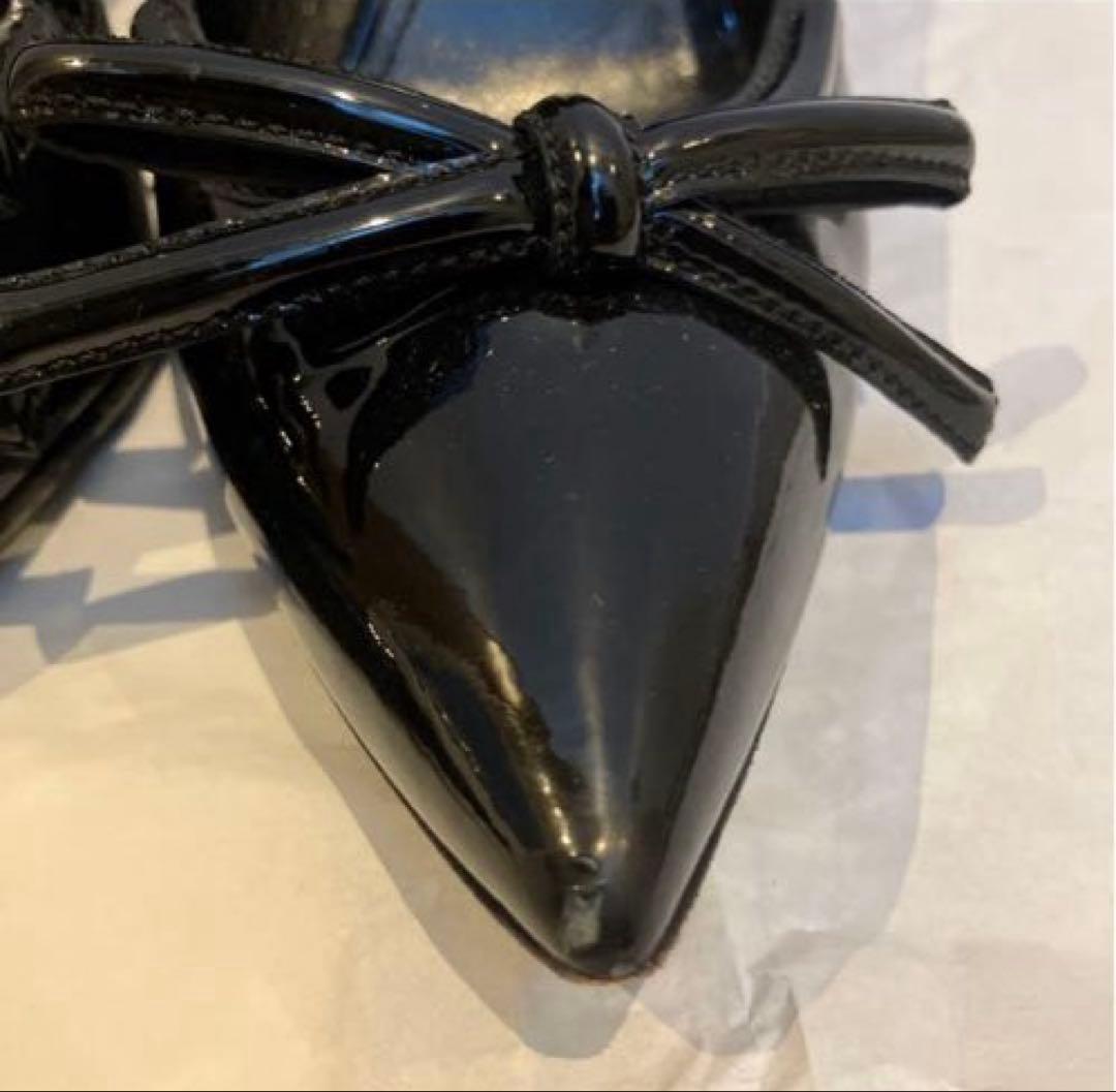 PRADA ブラック ポインテッドトゥ ハイヒール