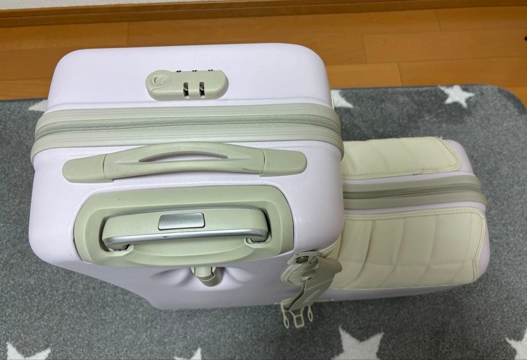 【ノリッコ】プレミアムシートタイプ　キャリーケース　パステルピンク　M