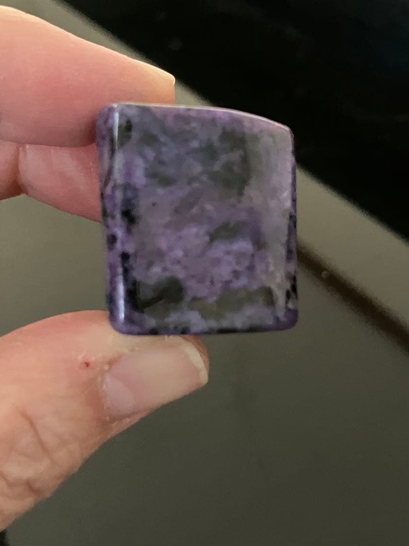 よしみさま専用チャロアイト　キューブ　2個セット　天然石置物　Z141