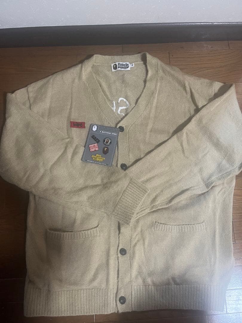 A BATHING APE ベージュ カーディガン