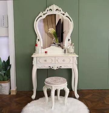 即日発送可能　80cm   大人気　北欧風ドレッサースツールライト セット