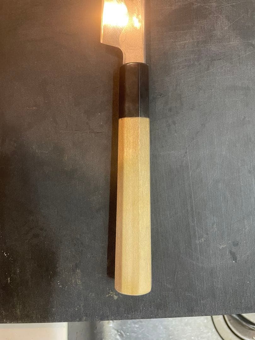 堺菊守 菊月 30cm 尺 先丸タコ引き 刀型 青一鋼 本刃付け済