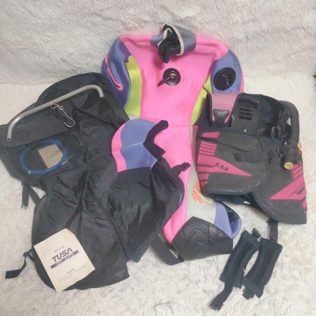 TUSA ダイビング ドライスーツSAS BCジャケット スーツケース他