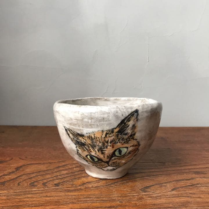 妻の作った 抹茶茶碗 カフェオレボウル 陶芸 猫舌に捧げる器 フランス風味