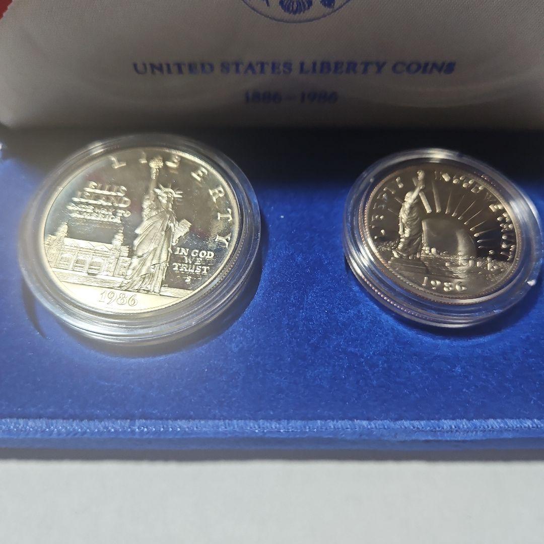 アメリカ合衆国リバティ 1986年 2枚セット