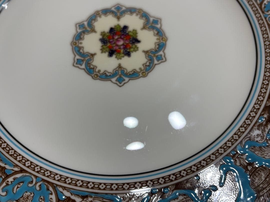 ウェッジウッド フロレンティーン ターコイズ ディナープレート 黒壺