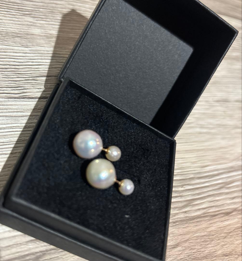【美品】les bon bon pearl pierce & catch 両耳