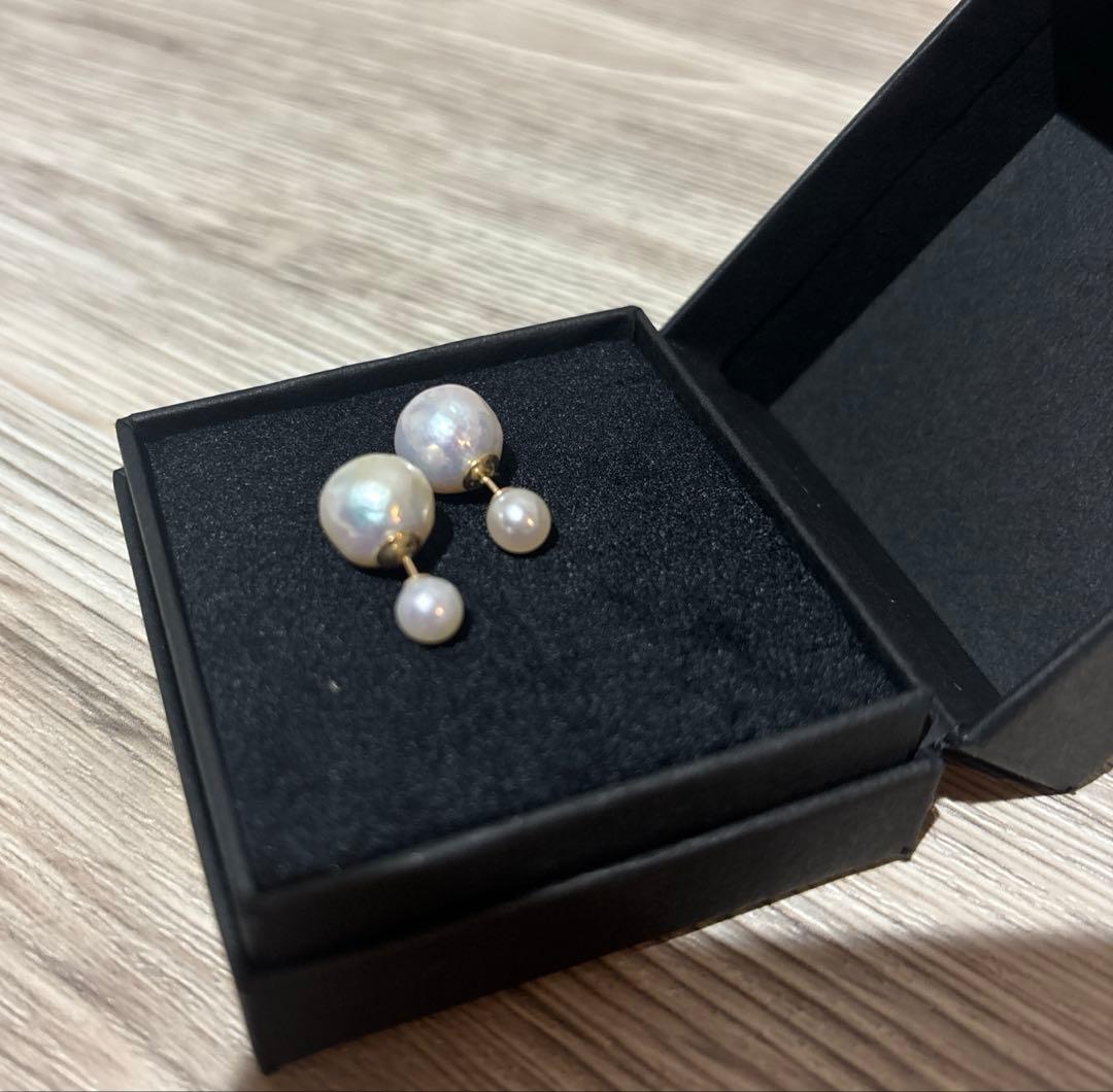 【美品】les bon bon pearl pierce & catch 両耳