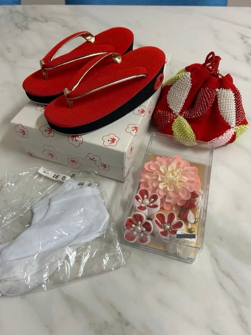 女の子七五三♡3歳♡ピンク 花柄刺繍 正絹高級お着物フルセット