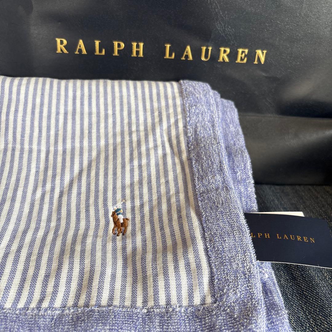 Ralph Lauren 大判ストライプタオルTBLKT