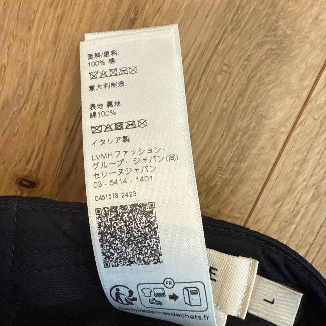 専用⭐︎CELINE 黒 ベースボールキャップ L