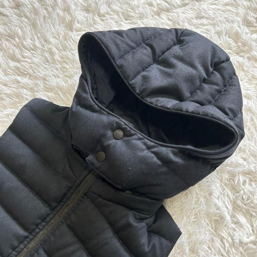 人気 タトラス TATRAS フード ジップアップ ダウンベスト 紺 ネイビー