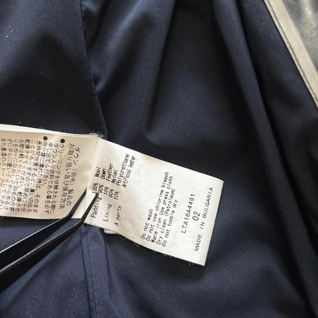 人気 タトラス TATRAS フード ジップアップ ダウンベスト 紺 ネイビー