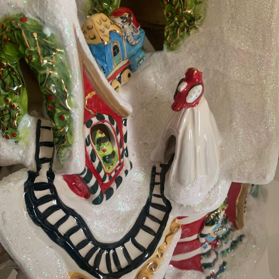 未使用　BlueSky キャンドルハウス 陶器 クリスマス　陶器