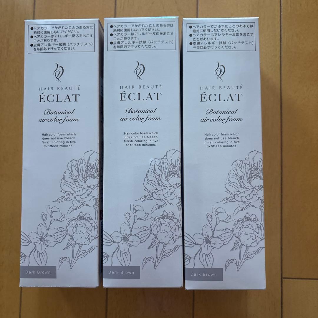 ヘアボーテ エクラ ボタニカルエアカラーフォーム3本セット