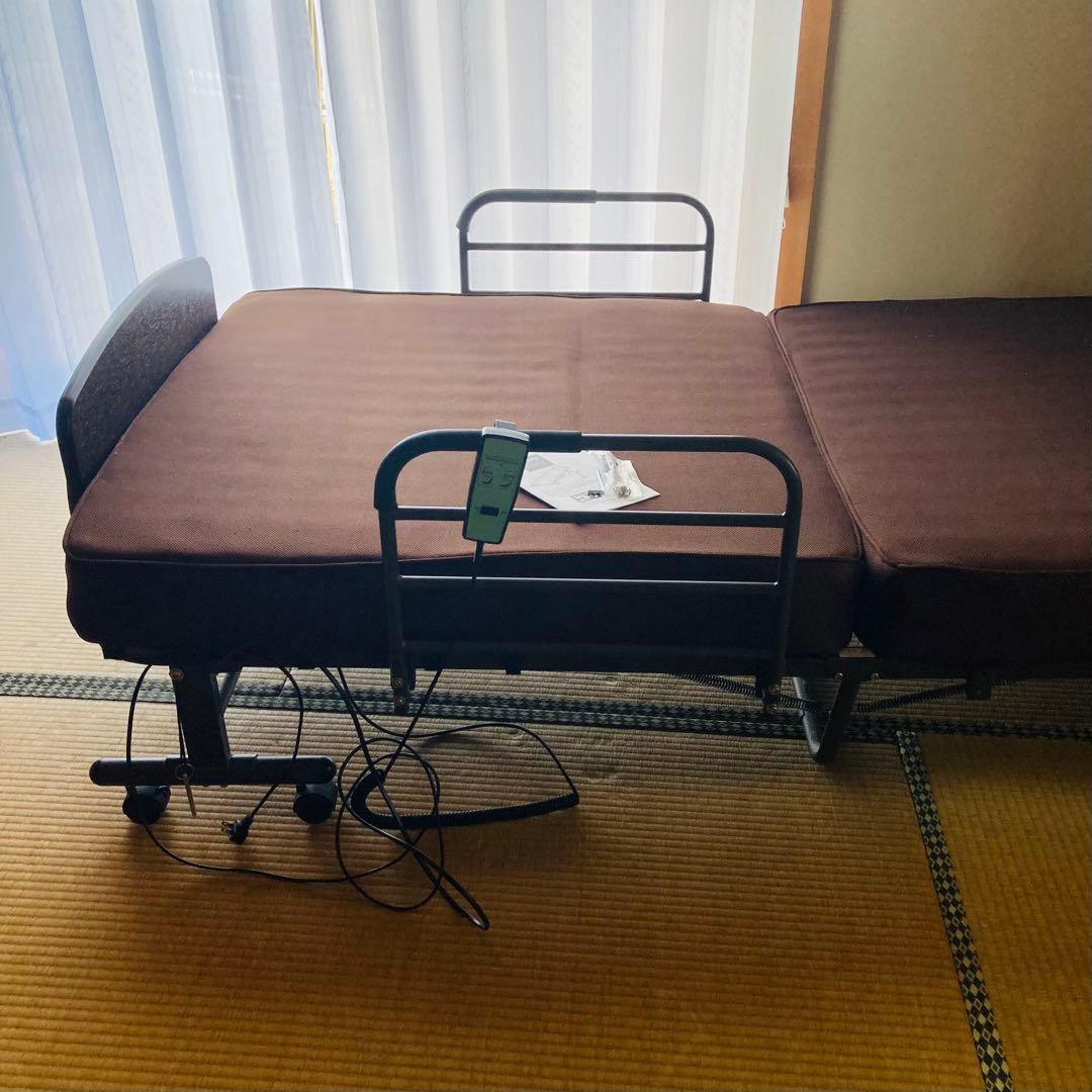 ニトリ電動リクライニング介護用ベッド ブラウン　動作確認済み